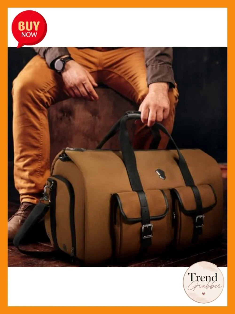 Convertible Garment Duffle Bag 3-Suit Travel Carry-On 1000D Kordura